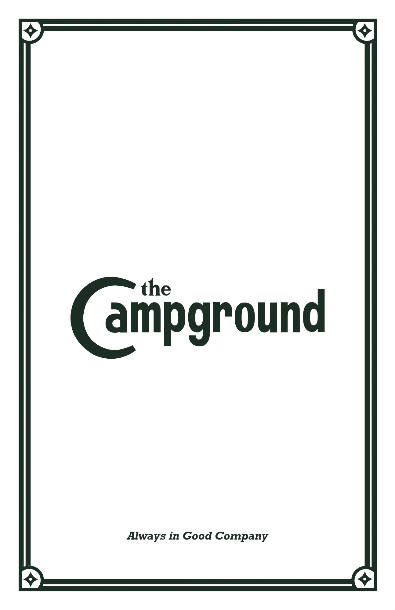 The Campground menu page 1
