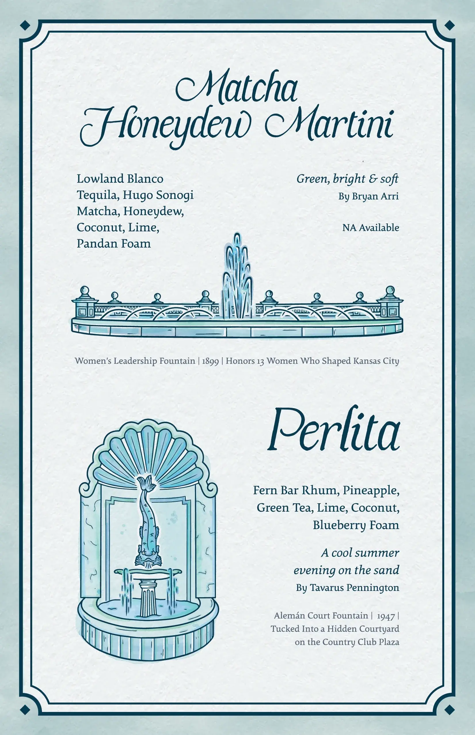 City of Fountains menu page 13