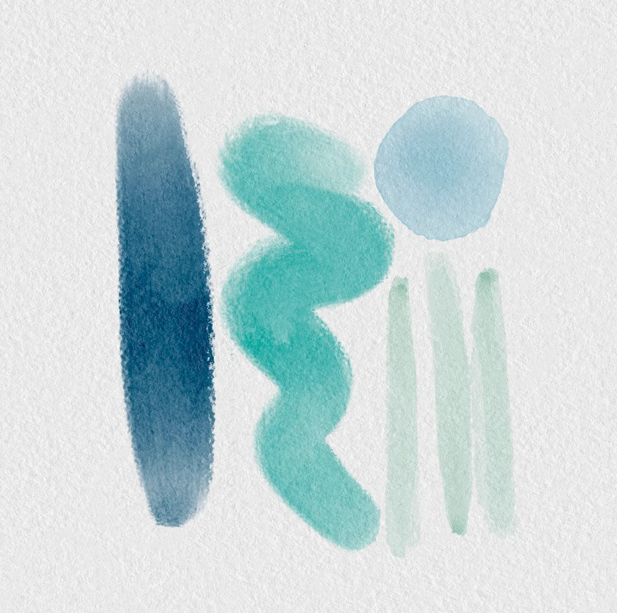 Watercolor illustration technique closeup